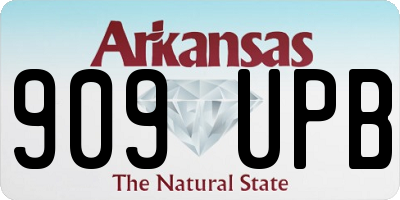 AR license plate 909UPB