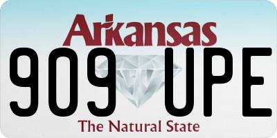 AR license plate 909UPE