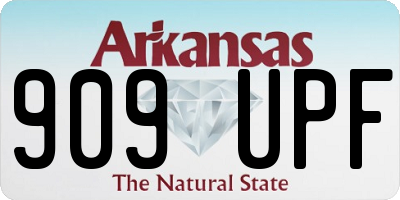 AR license plate 909UPF