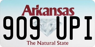 AR license plate 909UPI