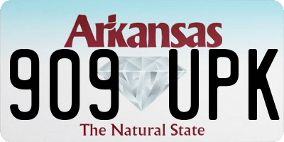 AR license plate 909UPK