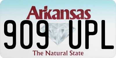 AR license plate 909UPL