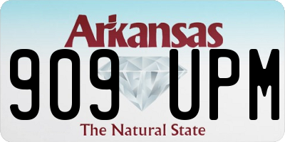 AR license plate 909UPM