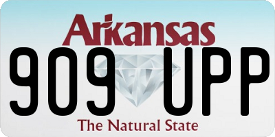 AR license plate 909UPP