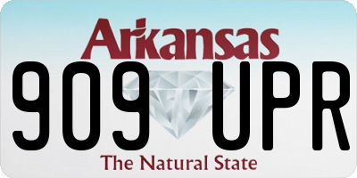 AR license plate 909UPR