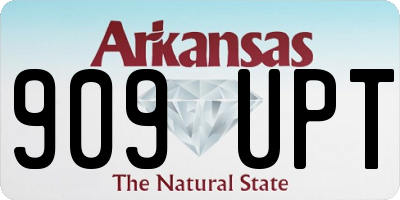 AR license plate 909UPT