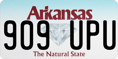 AR license plate 909UPU