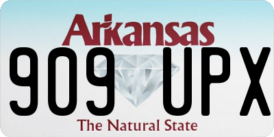 AR license plate 909UPX