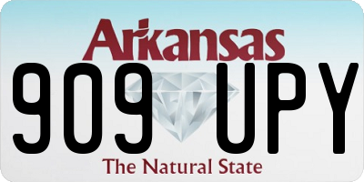 AR license plate 909UPY