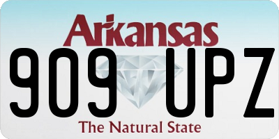 AR license plate 909UPZ