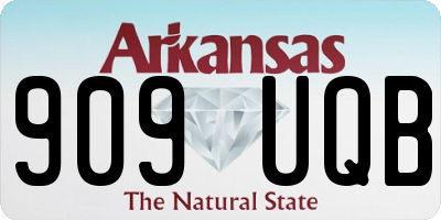 AR license plate 909UQB