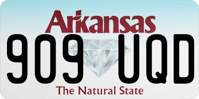 AR license plate 909UQD