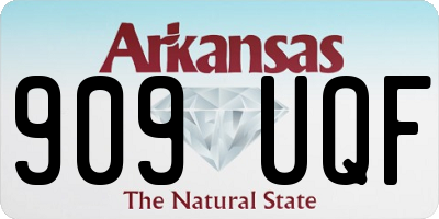 AR license plate 909UQF