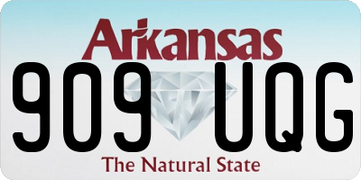 AR license plate 909UQG