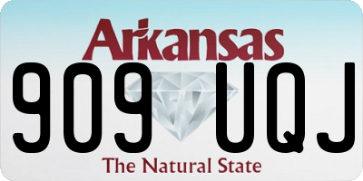 AR license plate 909UQJ