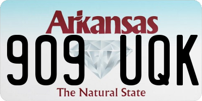 AR license plate 909UQK