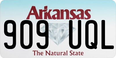 AR license plate 909UQL