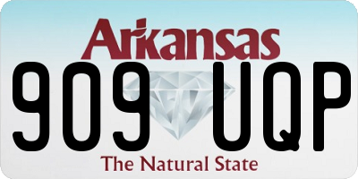 AR license plate 909UQP