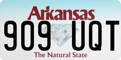 AR license plate 909UQT