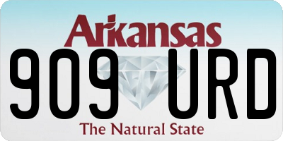 AR license plate 909URD