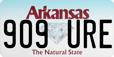 AR license plate 909URE