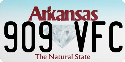 AR license plate 909VFC