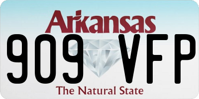AR license plate 909VFP