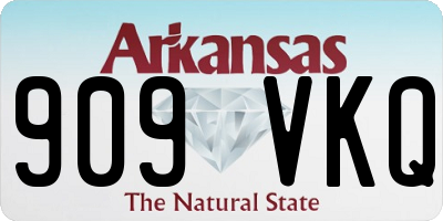 AR license plate 909VKQ