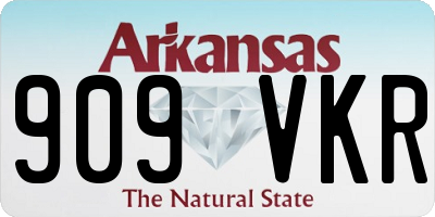 AR license plate 909VKR