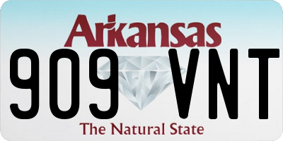 AR license plate 909VNT