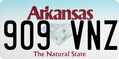 AR license plate 909VNZ