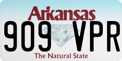 AR license plate 909VPR