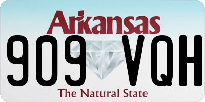 AR license plate 909VQH