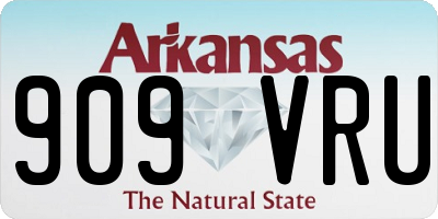 AR license plate 909VRU