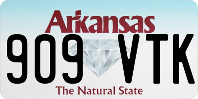 AR license plate 909VTK