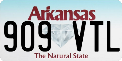 AR license plate 909VTL