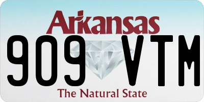 AR license plate 909VTM