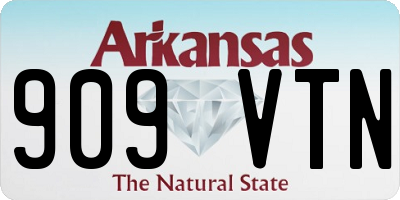 AR license plate 909VTN