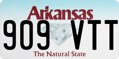 AR license plate 909VTT