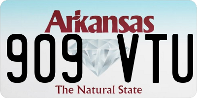 AR license plate 909VTU