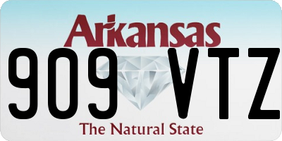 AR license plate 909VTZ