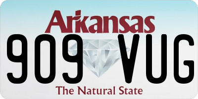 AR license plate 909VUG