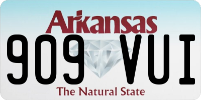 AR license plate 909VUI
