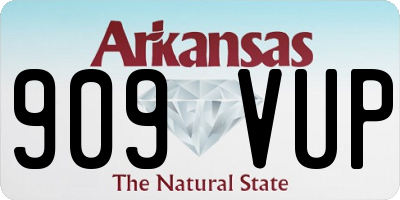 AR license plate 909VUP