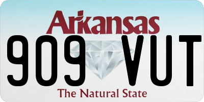 AR license plate 909VUT