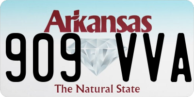 AR license plate 909VVA