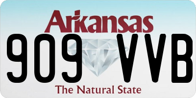 AR license plate 909VVB