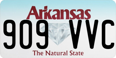 AR license plate 909VVC