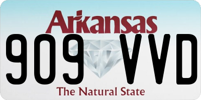 AR license plate 909VVD