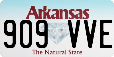 AR license plate 909VVE
